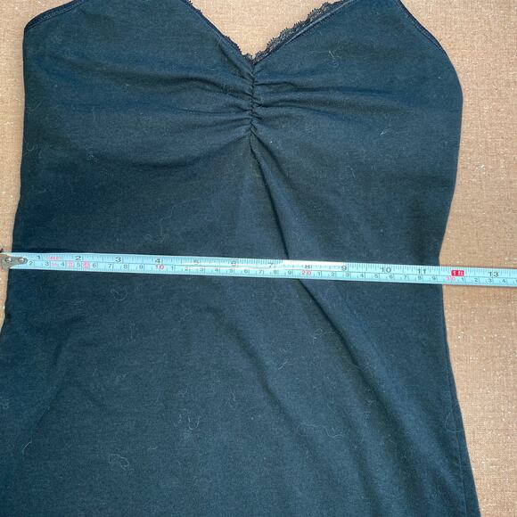 Vintage Y2K No Boundaries Lace Trim Cami padded black whimsygoth fairygrunge M - Picture 12 of 12